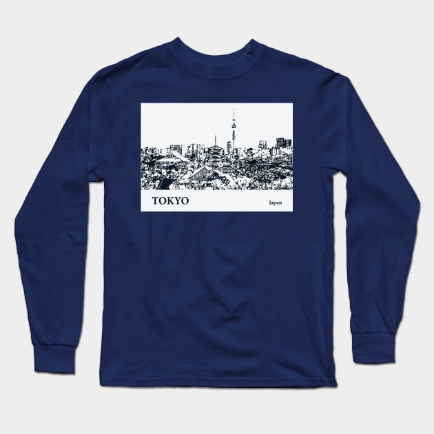 Tokyo - Japan Long Sleeve T-Shirt by Lakeric